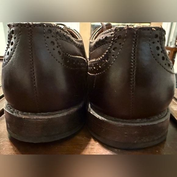EUC? Allen Edmonds Dark Brown Cap Toe Oxford Shoes Leather Made in ?? 9D main image 7